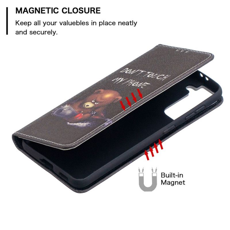 Folio-hoesje Samsung Galaxy S21 5G Gevaarlijke Beer
