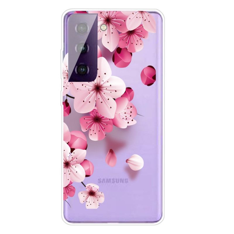 Hoesje Samsung Galaxy S21 5G Kleine Roze Bloemen