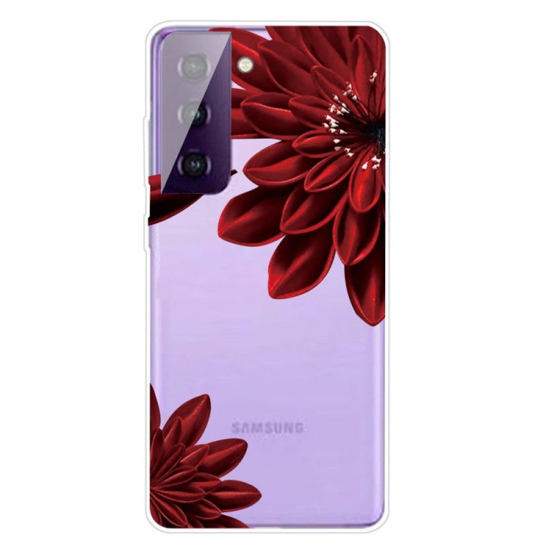 Hoesje Samsung Galaxy S21 5G Telefoonhoesje Wilde Bloemen