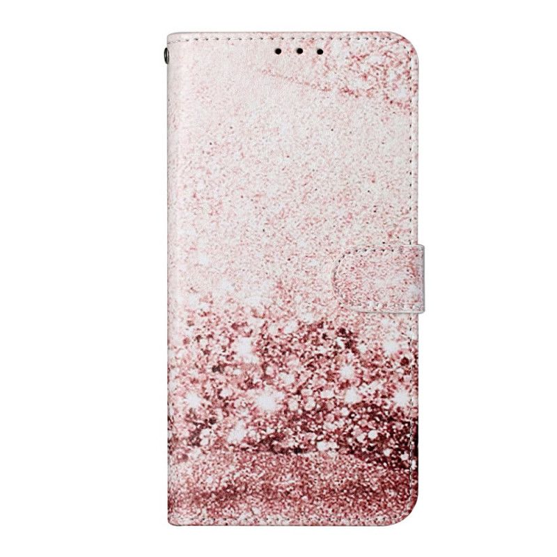 Leren Hoesje Samsung Galaxy S21 5G Designer Pailletten