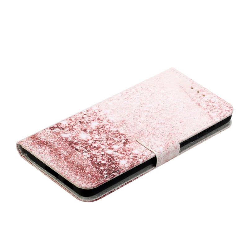 Leren Hoesje Samsung Galaxy S21 5G Designer Pailletten