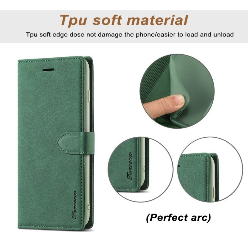 Leren Hoesje voor Samsung Galaxy S21 5G Groen Zwart Voor Imitatieleer
