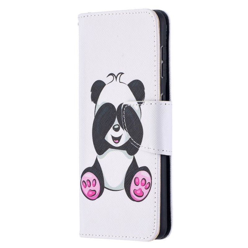 Leren Hoesje voor Samsung Galaxy S21 5G Leuke Panda