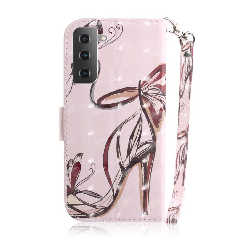 Leren Hoesje voor Samsung Galaxy S21 5G Riempomp