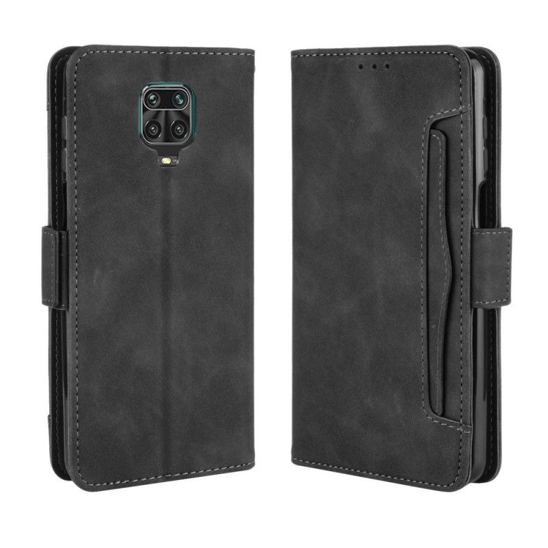 Bescherming Hoesje Xiaomi Redmi Note 9S / Note 9 Pro Rood Zwart Multi-Kaarten