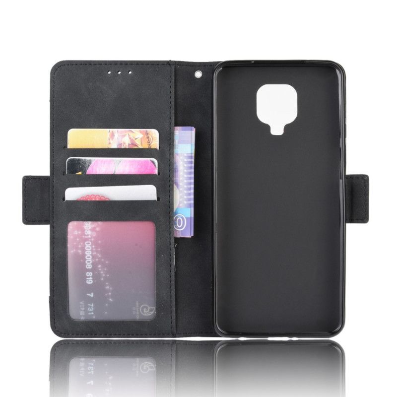 Bescherming Hoesje Xiaomi Redmi Note 9S / Note 9 Pro Rood Zwart Multi-Kaarten