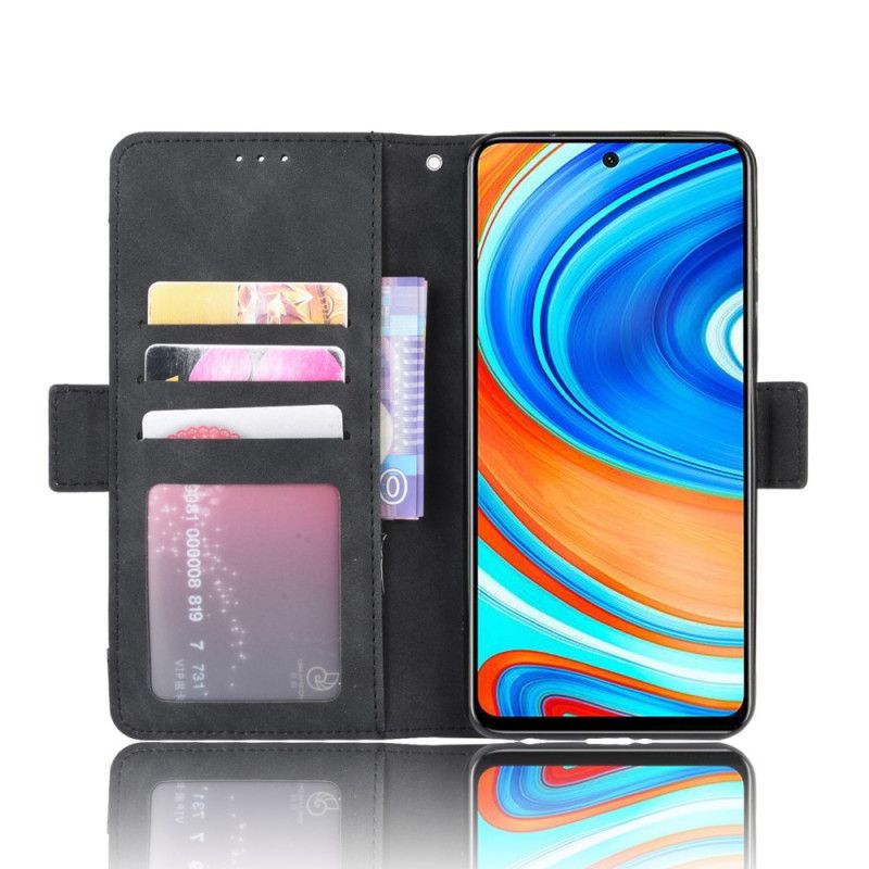 Bescherming Hoesje Xiaomi Redmi Note 9S / Note 9 Pro Rood Zwart Multi-Kaarten