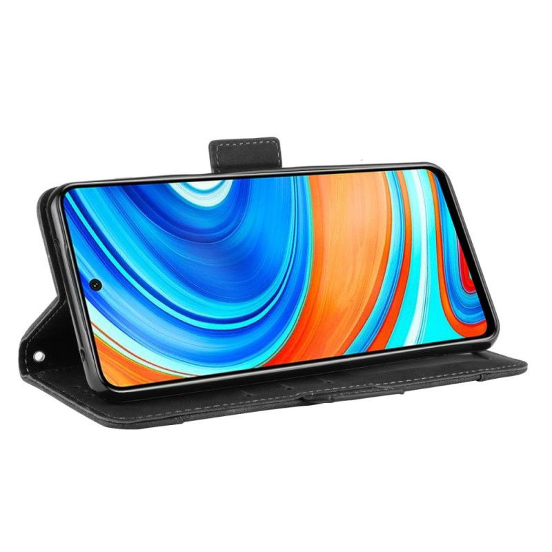 Bescherming Hoesje Xiaomi Redmi Note 9S / Note 9 Pro Rood Zwart Multi-Kaarten