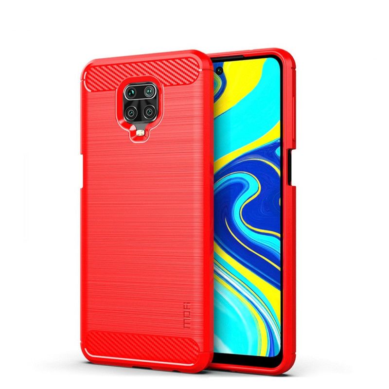Case Hoesje Xiaomi Redmi Note 9S / Note 9 Pro Grijs Zwart Telefoonhoesje Geborsteld Mofi