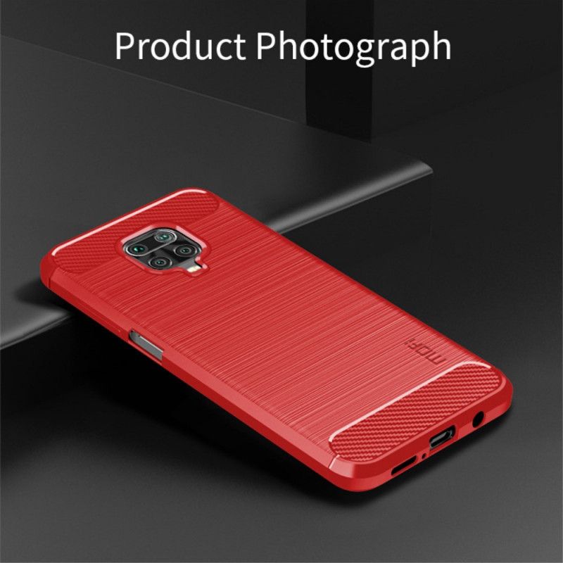 Case Hoesje Xiaomi Redmi Note 9S / Note 9 Pro Grijs Zwart Telefoonhoesje Geborsteld Mofi