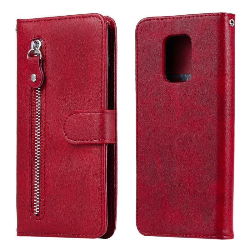 Cover Folio-hoesje Xiaomi Redmi Note 9S / Note 9 Pro Rood Zwart Telefoonhoesje Portemonnee