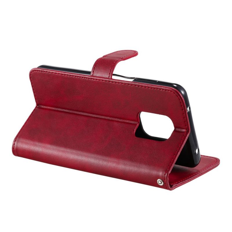 Cover Folio-hoesje Xiaomi Redmi Note 9S / Note 9 Pro Rood Zwart Telefoonhoesje Portemonnee