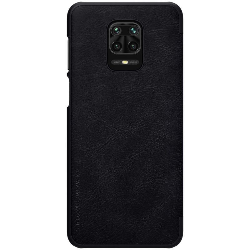 Folio-hoesje Xiaomi Redmi Note 9S / Note 9 Pro Rood Zwart Nillkin Qin-Reeks