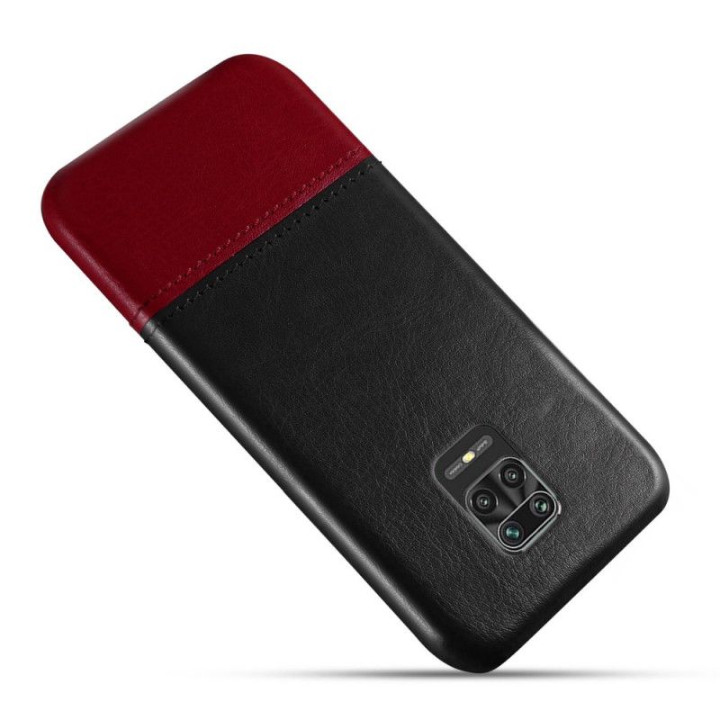 Hoesje voor Xiaomi Redmi Note 9S / Note 9 Pro Rood Zwart Tweekleurige Ksq