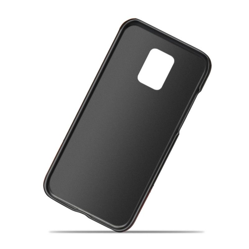 Hoesje voor Xiaomi Redmi Note 9S / Note 9 Pro Rood Zwart Tweekleurige Ksq