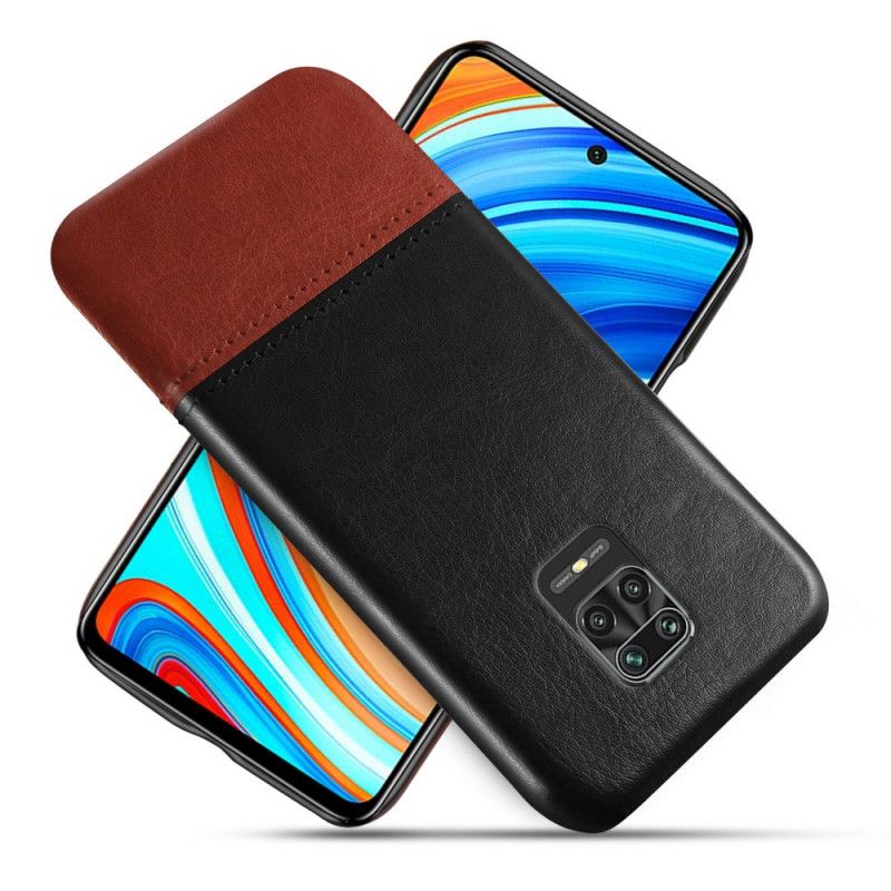 Hoesje voor Xiaomi Redmi Note 9S / Note 9 Pro Rood Zwart Tweekleurige Ksq