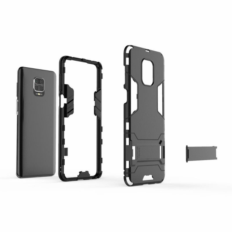 Hoesje voor Xiaomi Redmi Note 9S / Note 9 Pro Rood Zwart Ultrabestendig