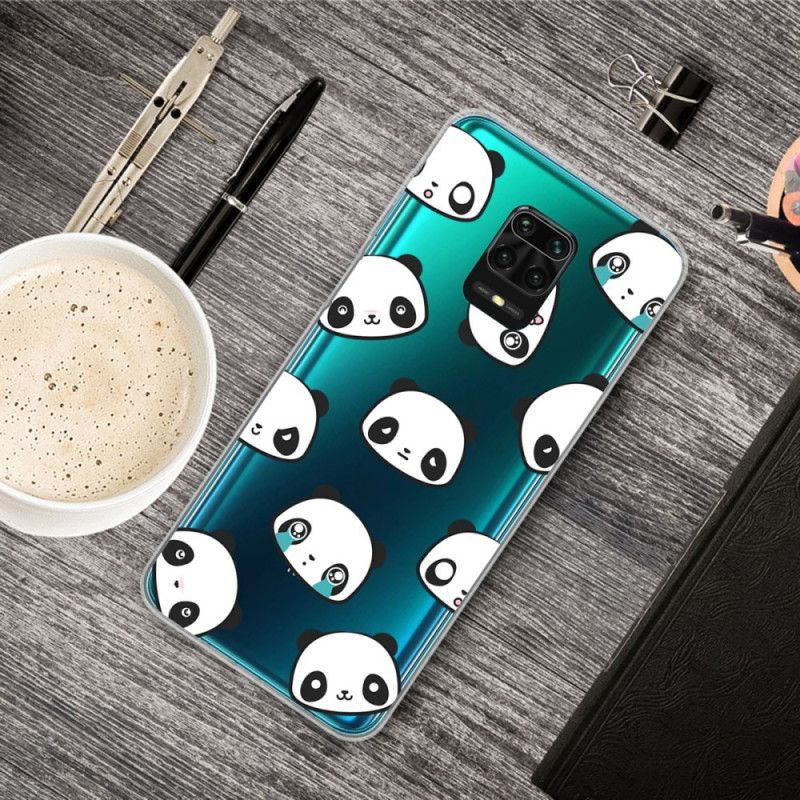 Hoesje voor Xiaomi Redmi Note 9S / Note 9 Pro Sentimentele Panda'S