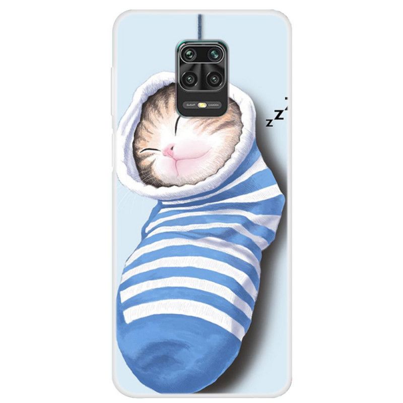 Hoesje voor Xiaomi Redmi Note 9S / Note 9 Pro Slapende Kitten