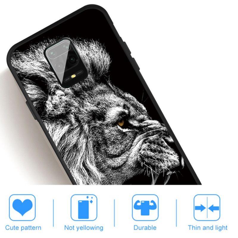 Hoesje voor Xiaomi Redmi Note 9S / Note 9 Pro Woeste Leeuw
