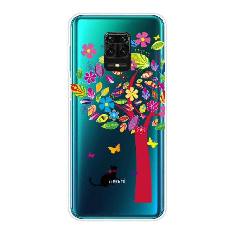 Hoesje Xiaomi Redmi Note 9S / Note 9 Pro Kat Onder De Gekleurde Boom