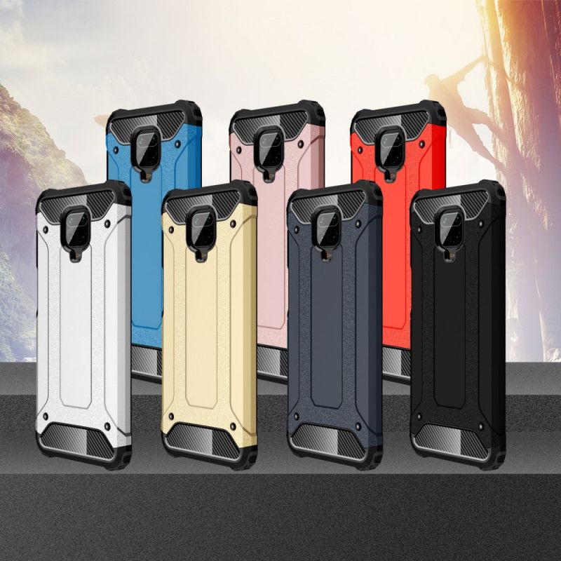 Hoesje Xiaomi Redmi Note 9S / Note 9 Pro Rood Zwart Overlevende