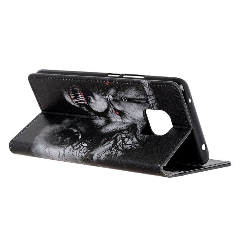Leren Hoesje voor Xiaomi Redmi Note 9S / Note 9 Pro Weerwolf