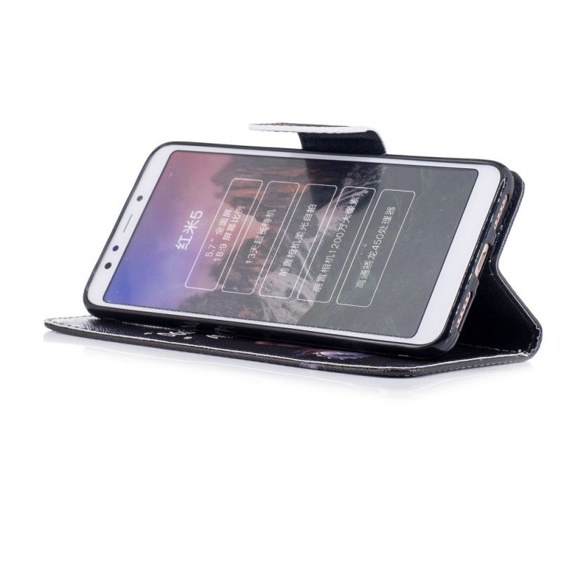 Cover Folio-hoesje Xiaomi Redmi 5 Telefoonhoesje Gevaarlijke Beer