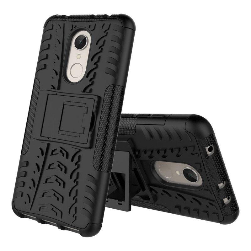 Cover Hoesje Xiaomi Redmi 5 Rood Zwart Telefoonhoesje Ultrabestendig