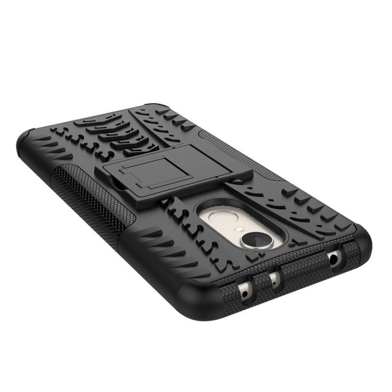 Cover Hoesje Xiaomi Redmi 5 Rood Zwart Telefoonhoesje Ultrabestendig