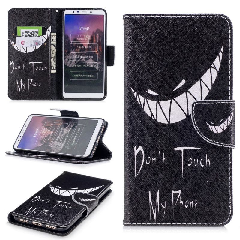 Leren Hoesje Xiaomi Redmi 5 Duivelse Telefoon