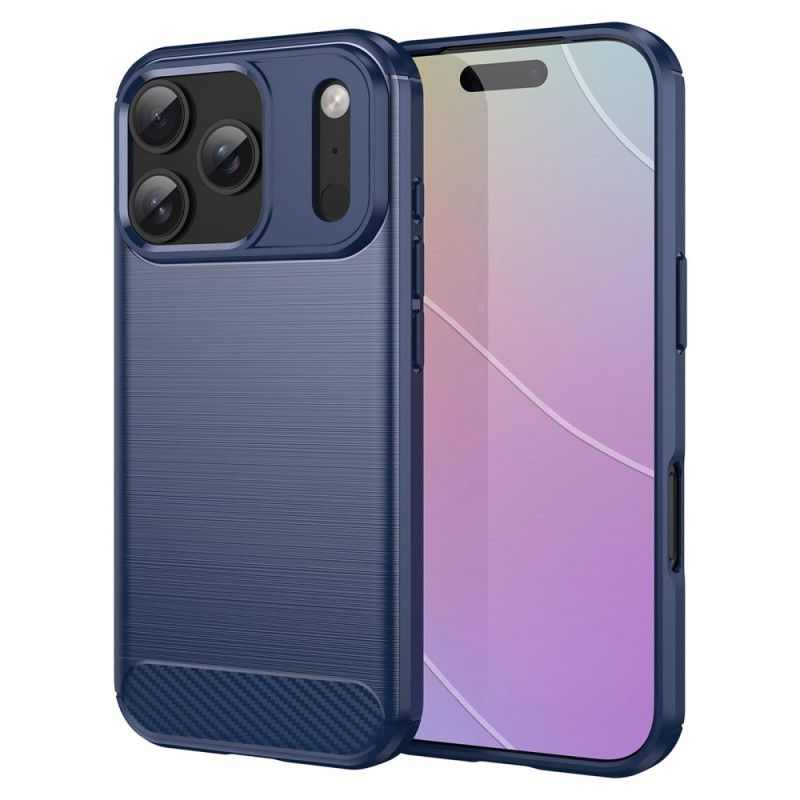 Case Hoesje iPhone 17 Pro Telefoonhoesje Geborsteld Koolstofvezel