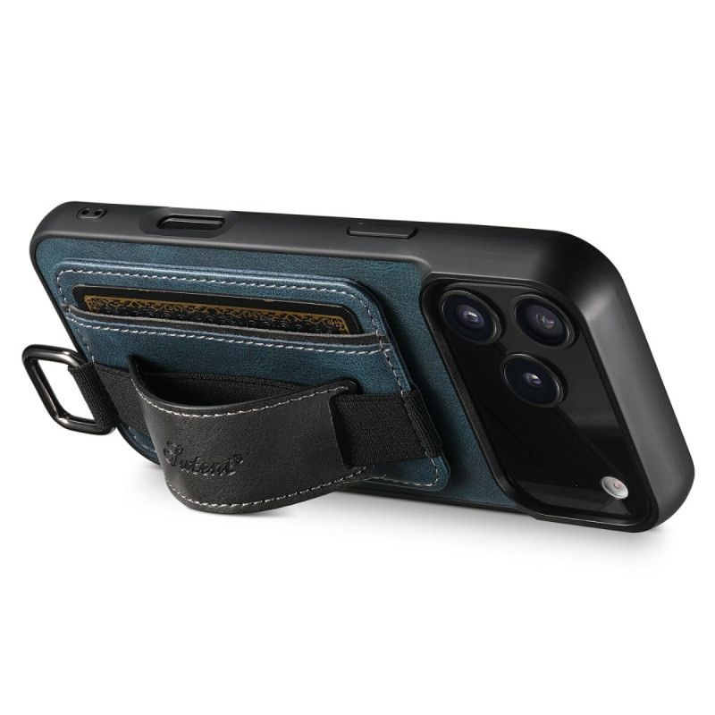 Cover Hoesje iPhone 17 Pro Telefoonhoesje Kaarthouder Met Retro Design