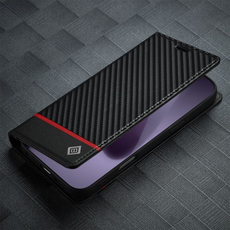 Folio-hoesje iPhone 17 Pro Lc.imeeke Koolstofvezel