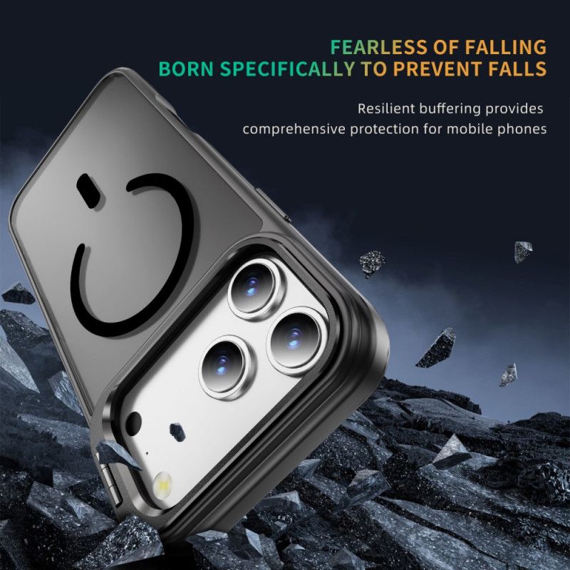 Hoesje iPhone 17 Pro Magnetisch Met Lenshouder Bescherming Hoesje