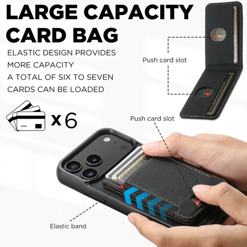 Hoesje iPhone 17 Pro Magsafe 2-in-1 Afneembare Kaarthouder