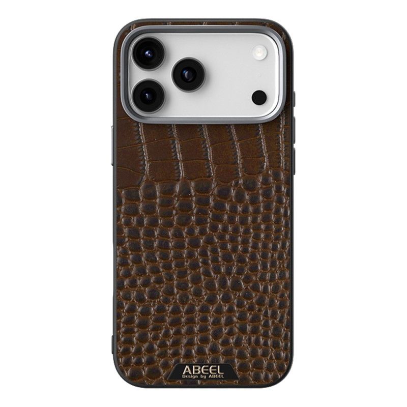 Hoesje iPhone 17 Pro Magsafe-compatibel Krokodillenleer-effect Abeel