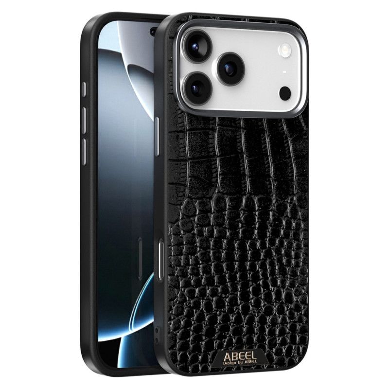 Hoesje iPhone 17 Pro Magsafe-compatibel Krokodillenleer-effect Abeel