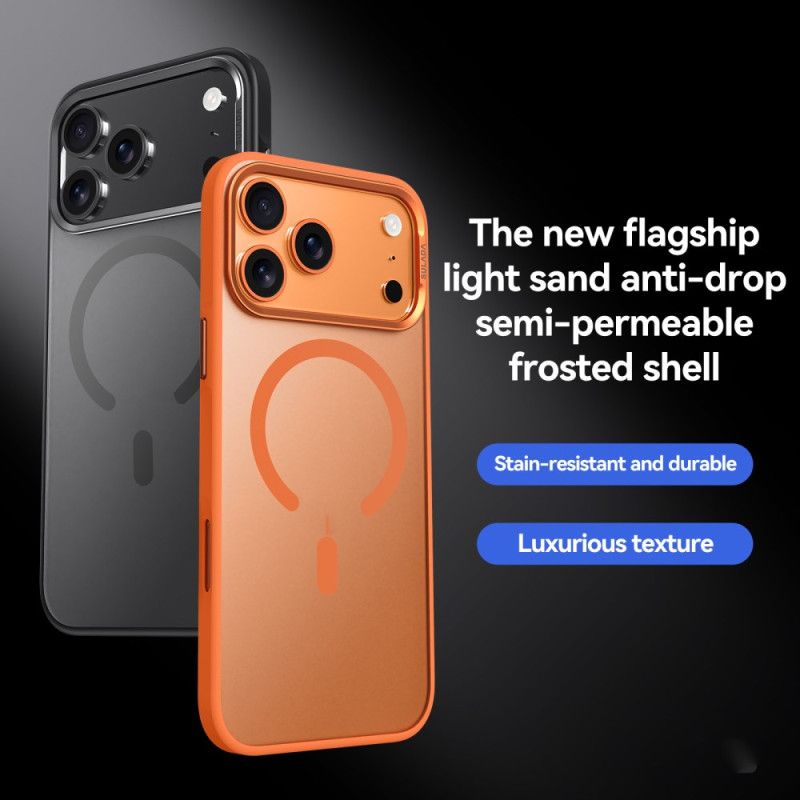 Hoesje iPhone 17 Pro Magsafe-compatibel Semi-transparant