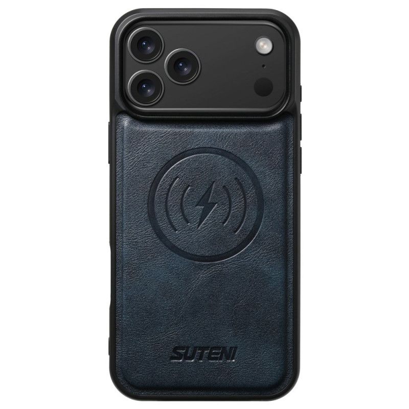 Hoesje iPhone 17 Pro Magsafe-compatibel Vintage Lederlook