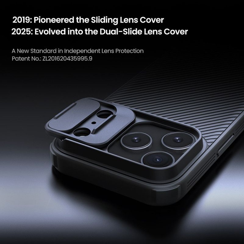 Hoesje iPhone 17 Pro Nillkin Camshield Pro-serie Bescherming Hoesje