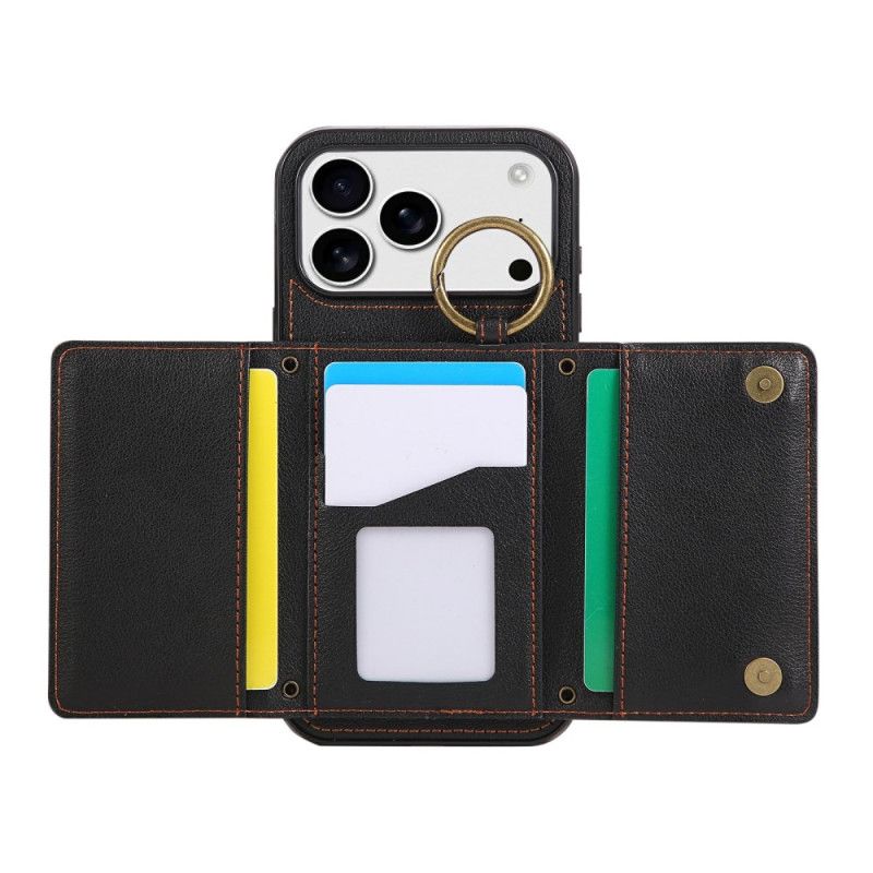 Hoesje iPhone 17 Pro Portemonnee Met Schouderband