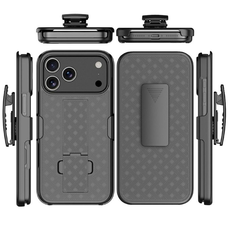 Hoesje iPhone 17 Pro Schuifbaar Met Standaard En Clip Bescherming Hoesje