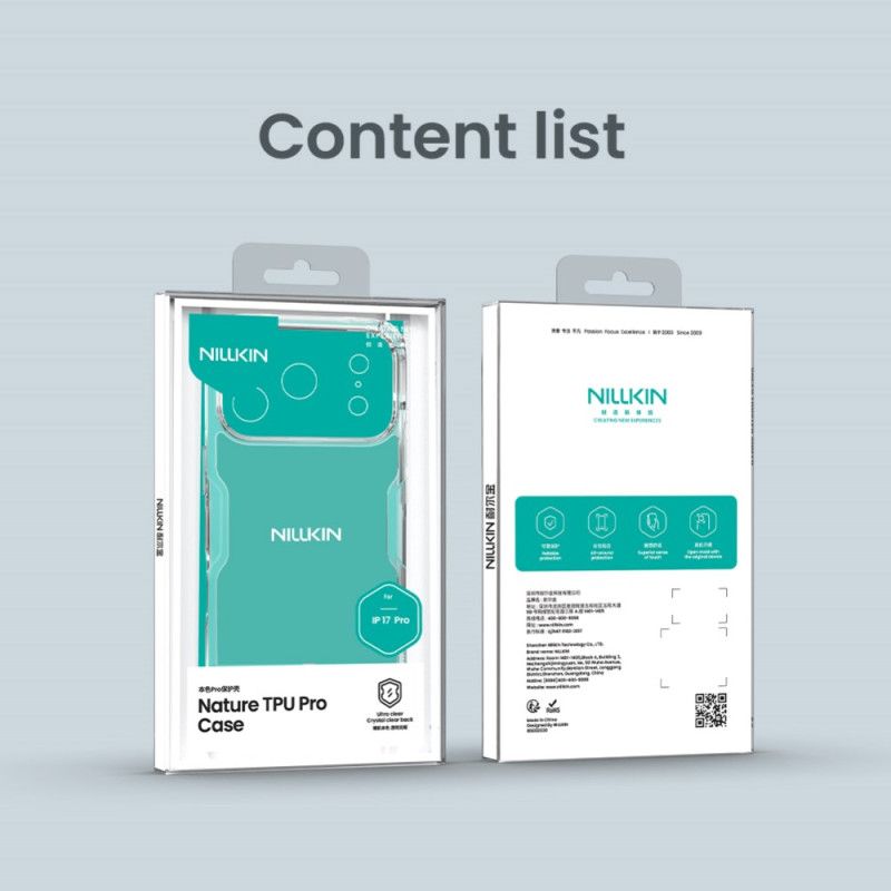 Hoesje Voor iPhone 17 Pro Nature Pro Series Nillkin