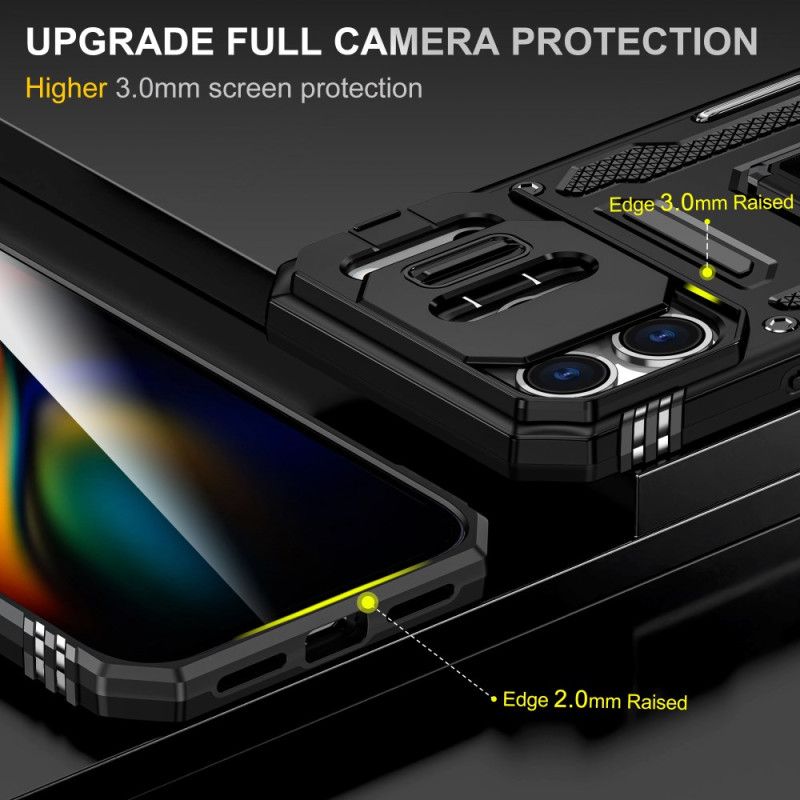 Hoesje Voor iPhone 17 Pro Schuifbare Lensbeschermer En Houder