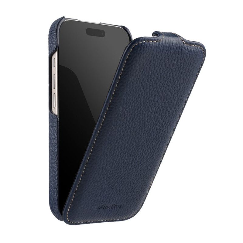 Leren Hoesje iPhone 17 Pro Magsafe-compatibel Met Premium Verticale Flipcover