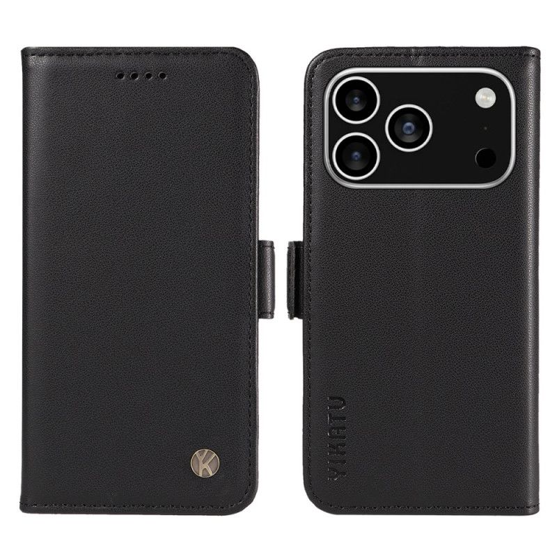 Leren Hoesje iPhone 17 Pro Yikatu Bescherming Hoesje