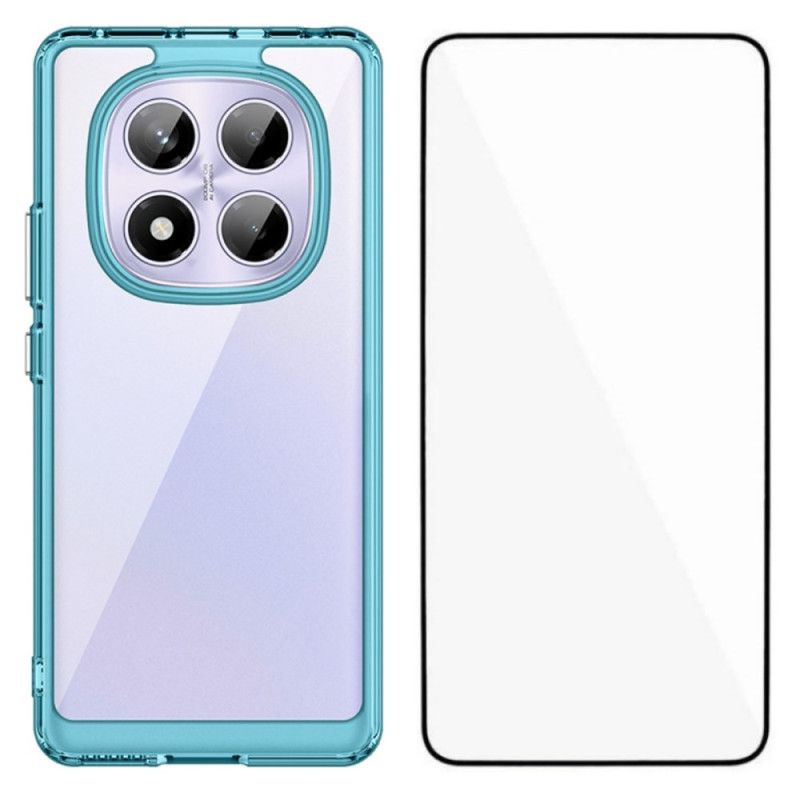 Cover Hoesje Xiaomi Redmi Note 14 Pro 4g Telefoonhoesje Hybride Met Gehard Glazen Schermbeschermer