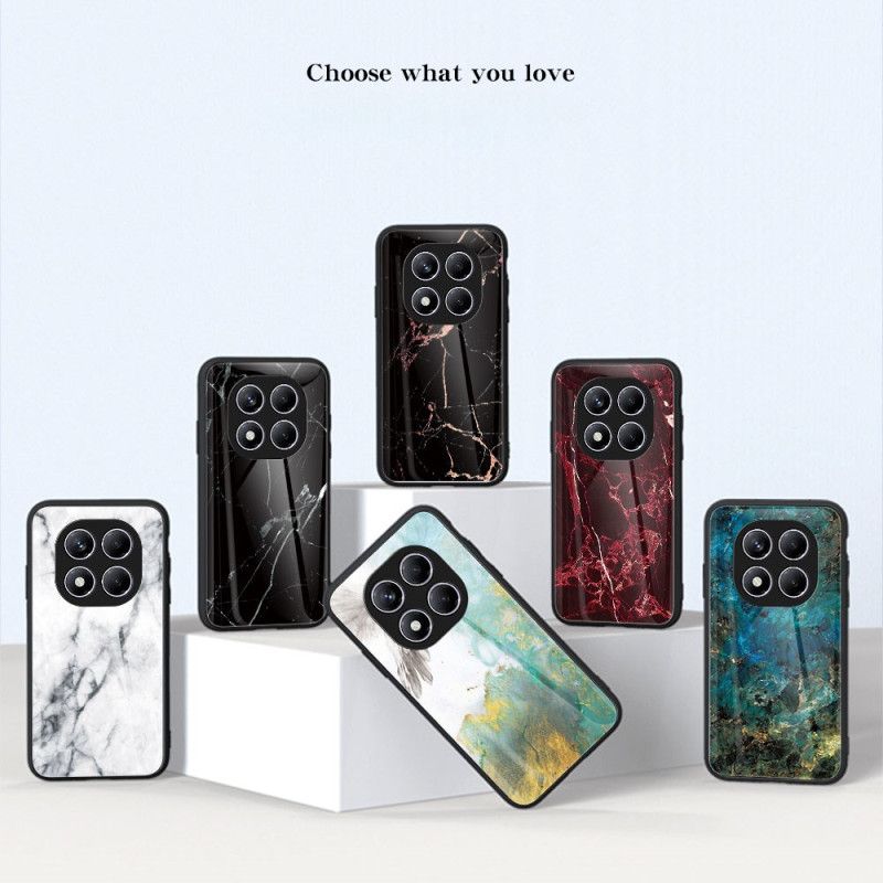 Cover Hoesje Xiaomi Redmi Note 14 Pro 4g Telefoonhoesje Marmer Gehard Glas