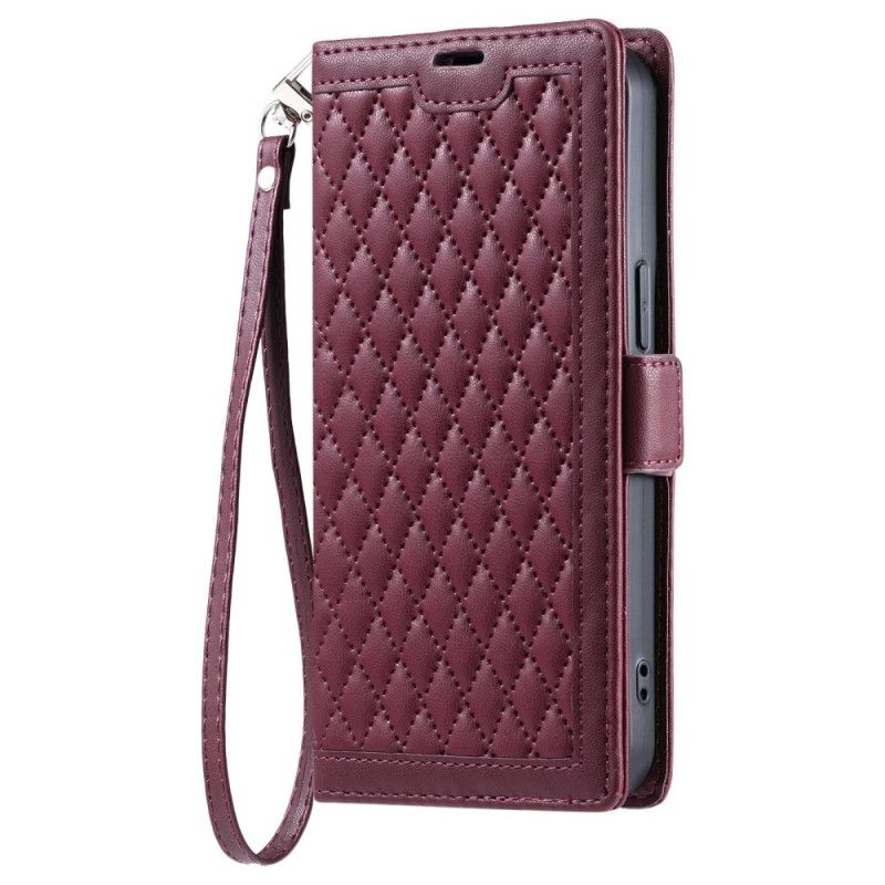 Folio-hoesje Xiaomi Redmi Note 14 Pro 4g Telefoonhoesje Gewatteerd Met Bandje